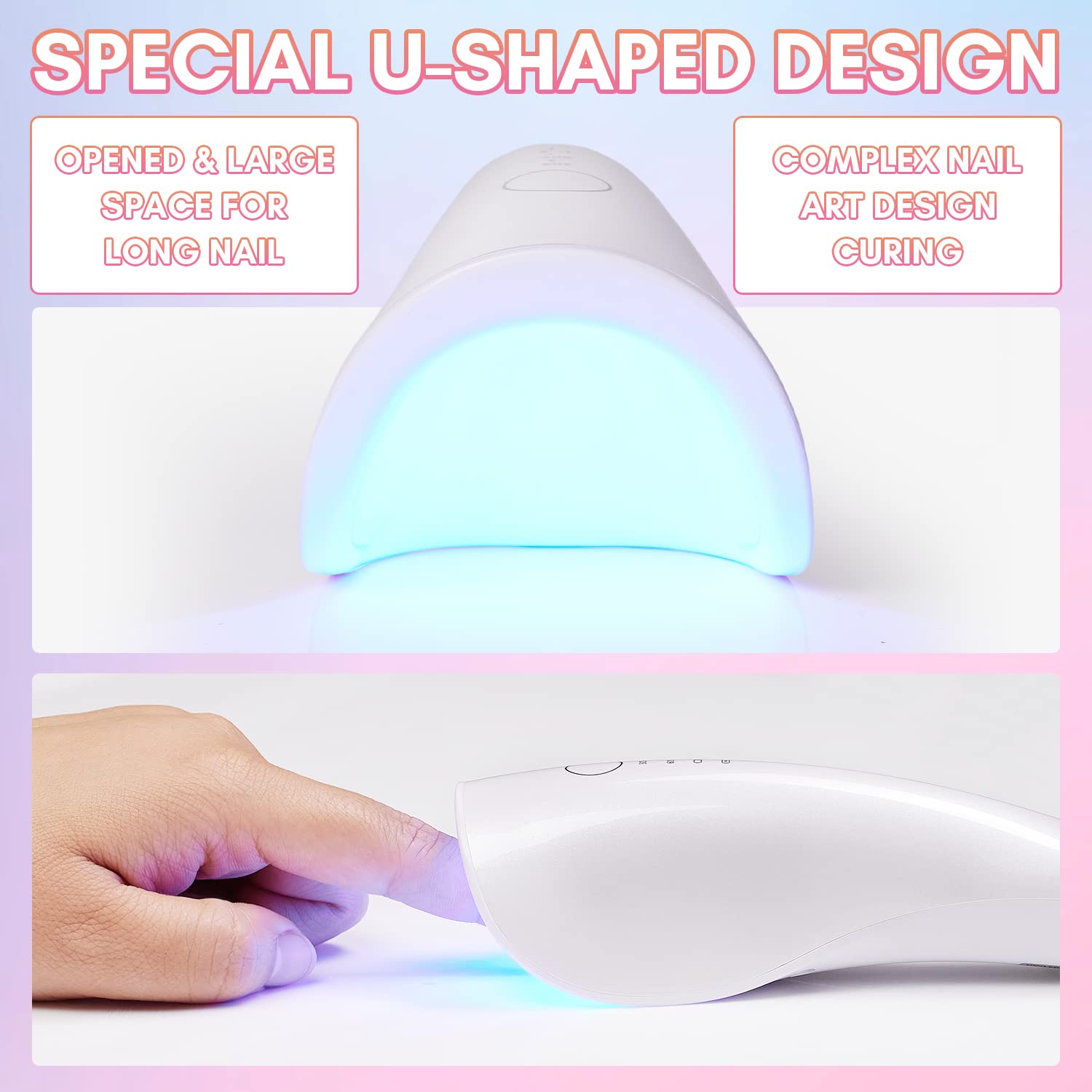 COSCELIA 80W UV LED Nail Dryer Lamp Curing Gel Nail Polish Machine Lacquer  Varnish Dryer Tools LCD Display Timer Lamp Nail Art Manicure Accessories –  the best products in the Joom Geek